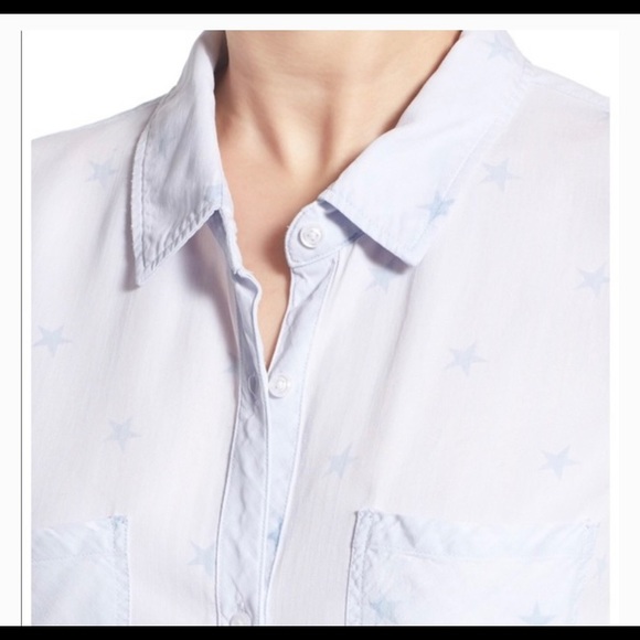 Not for sale ✨ Rails Ivory Button-up with Blue Stars ✨ - Picture 2 of 6